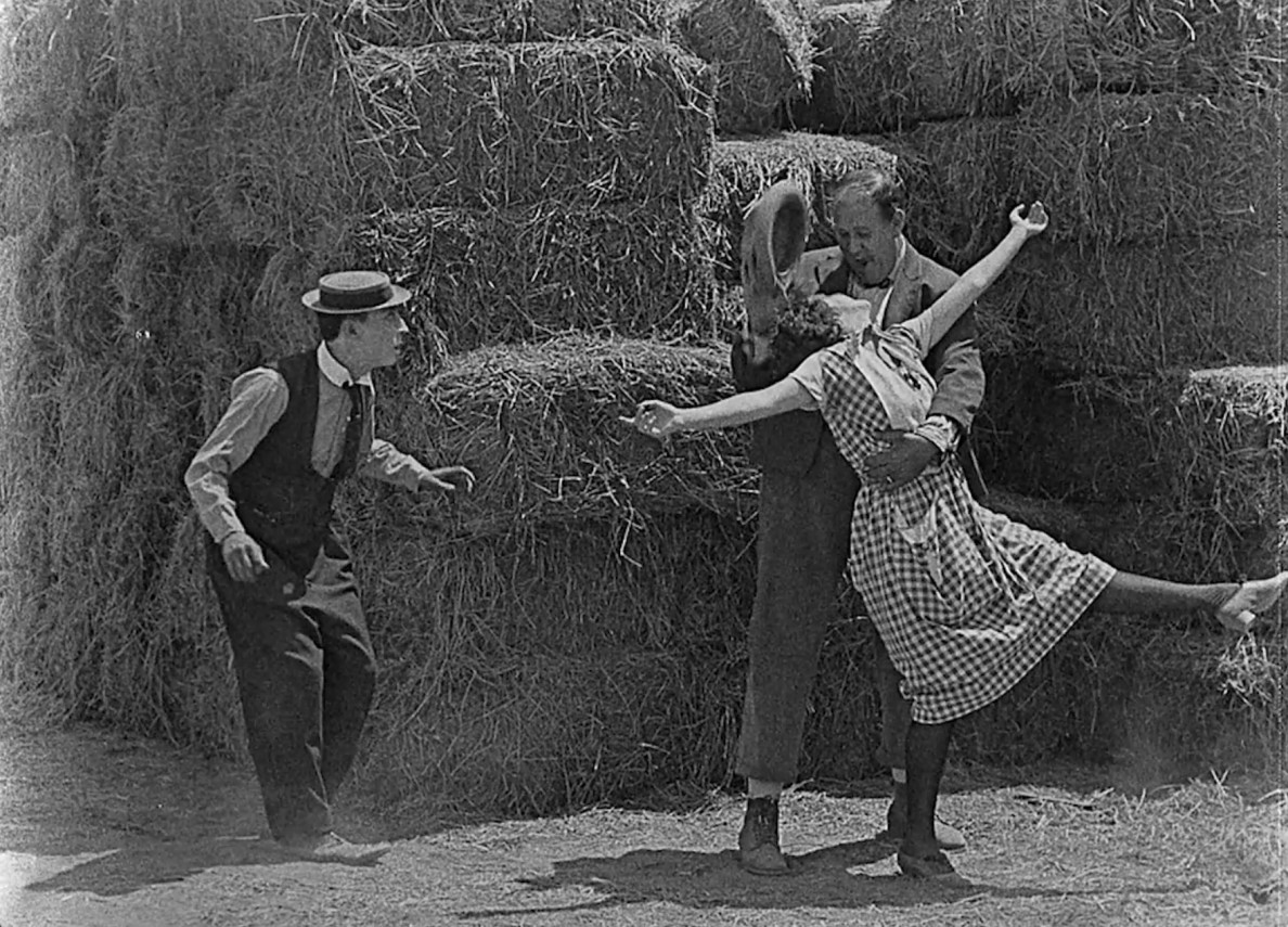 a frame from Buston Keaton's film